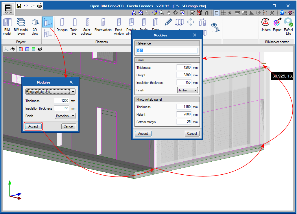 Open BIM RenoZEB - Focchi Facades